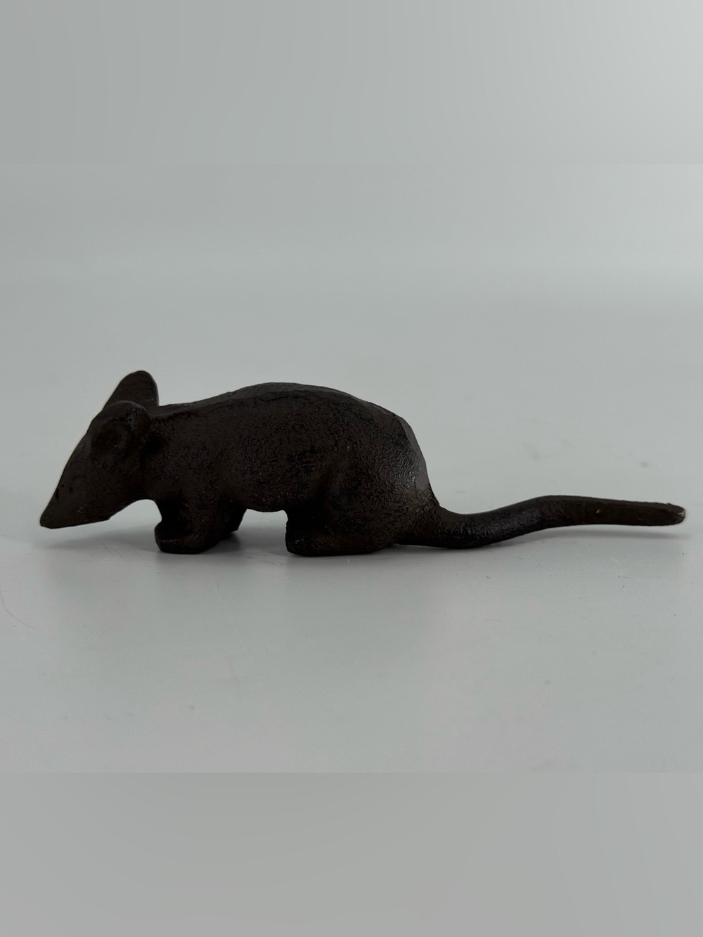 Cast Iron Mouse Rat Figurine